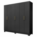 Ver imagem 2 de Guarda Roupa 6 Portas com pés Paris Espresso Móveis