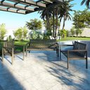 Ver imagem 1 de Conjunto Bancos 2 e 3 Lugares e Poltrona Madeira Maciça Yescasa