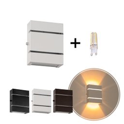 Arandela Slim Alumínio 2 Frisos + LED G9 St2527 - 1