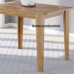 Mesa de Jantar Retangular 110x68cm Nicoli - 2