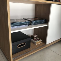 Mesa para Escritório em L Diretor 1 Porta 2 Nichos 135x168,5cm Smart  - 12