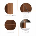 Ver imagem 2 de Rack para TV até 60 Polegadas Suspenso com LED Inferior 2,17m Udine Yescasa