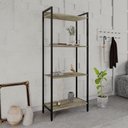 Ver imagem 1 de Estante para Livros Industrial Aço Multiuso 4 Prateleiras 146cmx60cm Active Yescasa