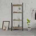 Ver imagem 2 de Estante para Livros Industrial Aço Multiuso 4 Prateleiras 146cmx60cm Active Yescasa