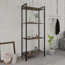 Ver imagem 1 de Estante para Livros Industrial Aço Multiuso 4 Prateleiras 146cmx60cm Active Yescasa