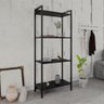 Estante para Livros Industrial Aço Multiuso 4 Prateleiras 146cmx60cm Active Yescasa - 1