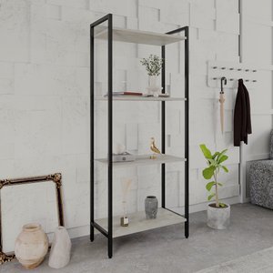 Estante para Livros Industrial Aço Multiuso 4 Prateleiras 146cmx60cm Active Yescasa
