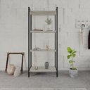 Ver imagem 2 de Estante para Livros Industrial Aço Multiuso 4 Prateleiras 146cmx60cm Active Yescasa