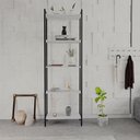 Ver imagem 2 de Estante para Livros Industrial Aço Multiuso 5 Prateleiras 187cmx60cm Active Yescasa