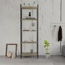 Ver imagem 2 de Estante para Livros Industrial Aço Multiuso 5 Prateleiras 187cmx60cm Active Yescasa