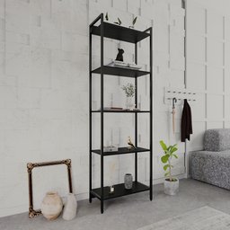 Estante para Livros Industrial Aço Multiuso 5 Prateleiras 187cmx60cm Active Yescasa - 1