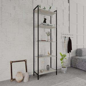 Estante para Livros Industrial Aço Multiuso 5 Prateleiras 187cmx60cm Active Yescasa