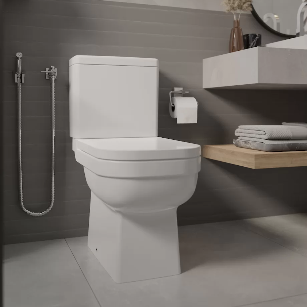 Vaso Sanitário com Caixa Acoplada e Assento Soft Close Elite Celite - 8