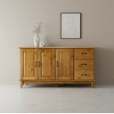 Ver imagem 1 de Buffet Aparador Madeira Maciça 3 Portas 3 Gavetas Bella