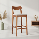 Ver imagem 1 de Banqueta Madeira Maciça Linho Loop 