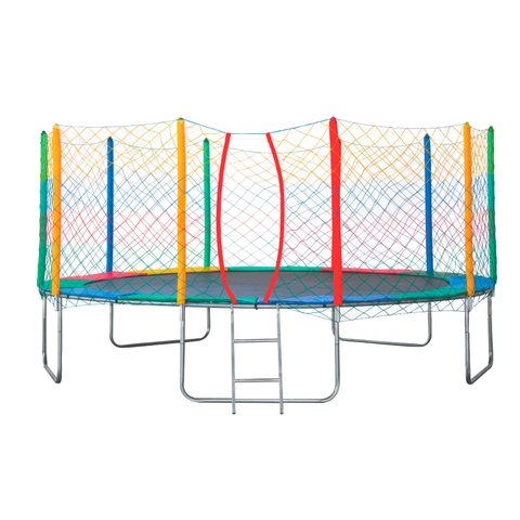 Cama Elástica Pula Pula 3,66m Colorida 100% Nacional Suporta até 390 Kg