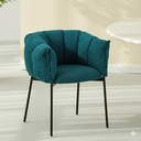 Ver imagem 2 de Cadeira para Sala de Jantar Joy Estofada com Base de Aço