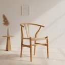 Ver imagem 1 de Cadeira Wishbone Madeira Maciça Natural