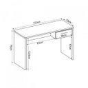 Ver imagem 4 de Escrivaninha Mesa Escritório Gávea com Gaveta 127cm