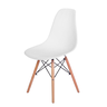 Cadeira Eames Branca - Base Madeira Maciça - 1
