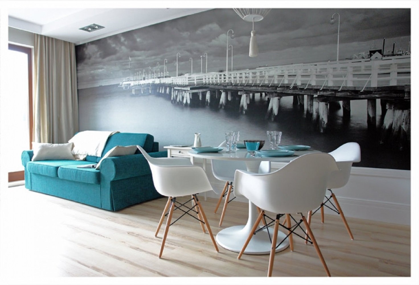 Cadeira Eames Braço Polipropileno Base Madeira Eiffel Espresso Móveis - 6
