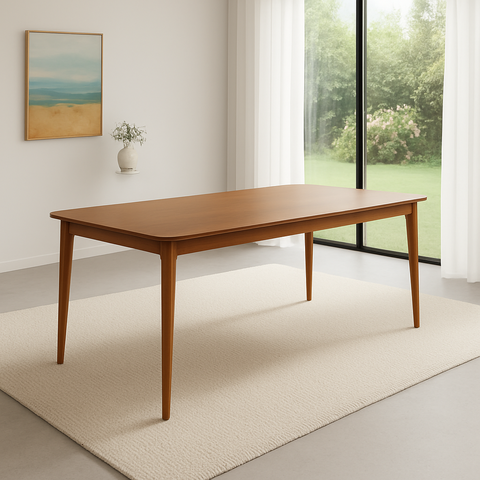 Mesa de Jantar 160cm 6 Lugares Madeira Maciça Savona 