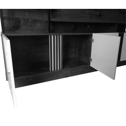 Estante Home para TV até 65 Polegadas Fortuna Jcm Móveis Noronha Grafite - 3